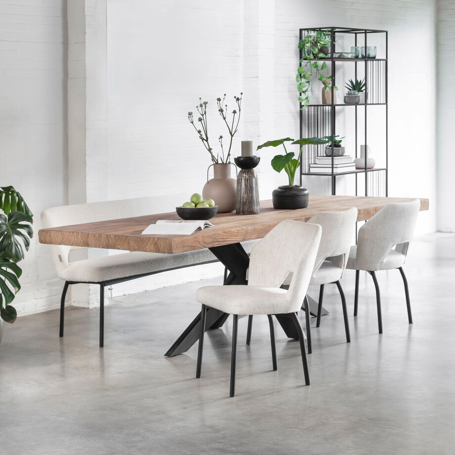 DTP Home Eettafel 'Newton' Teakhout, 260 x 100cm afbeelding 1