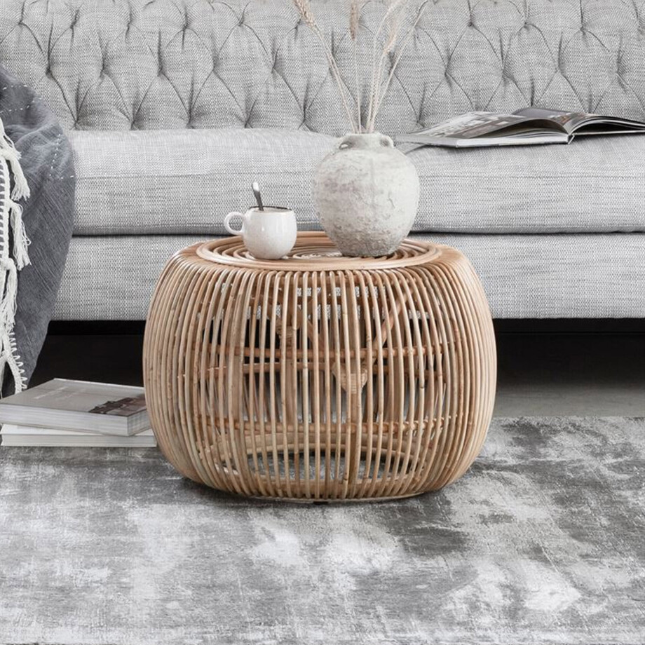 MUST Living Salontafel 'Lucca' Rotan, 60cm MUST Living Salontafel 'Lucca' Rotan, 60cm afbeelding 1