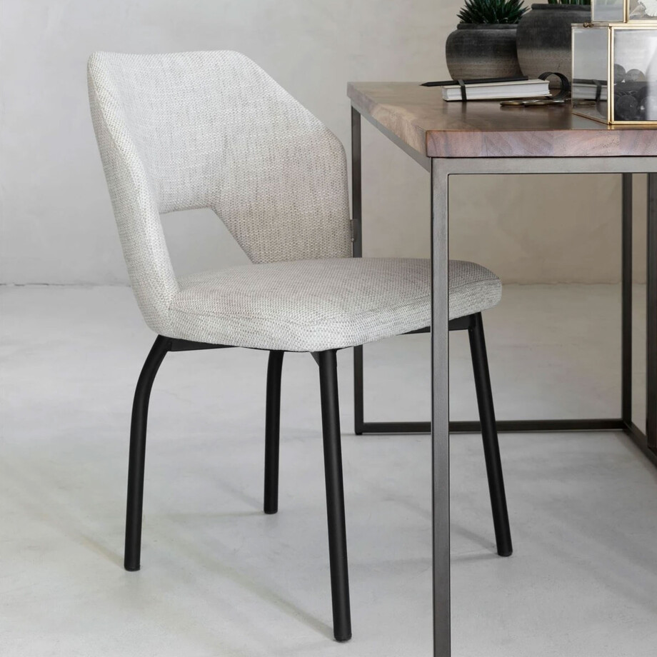 MUST Living Eetkamerstoel 'Bloom' kleur Naturel afbeelding 1