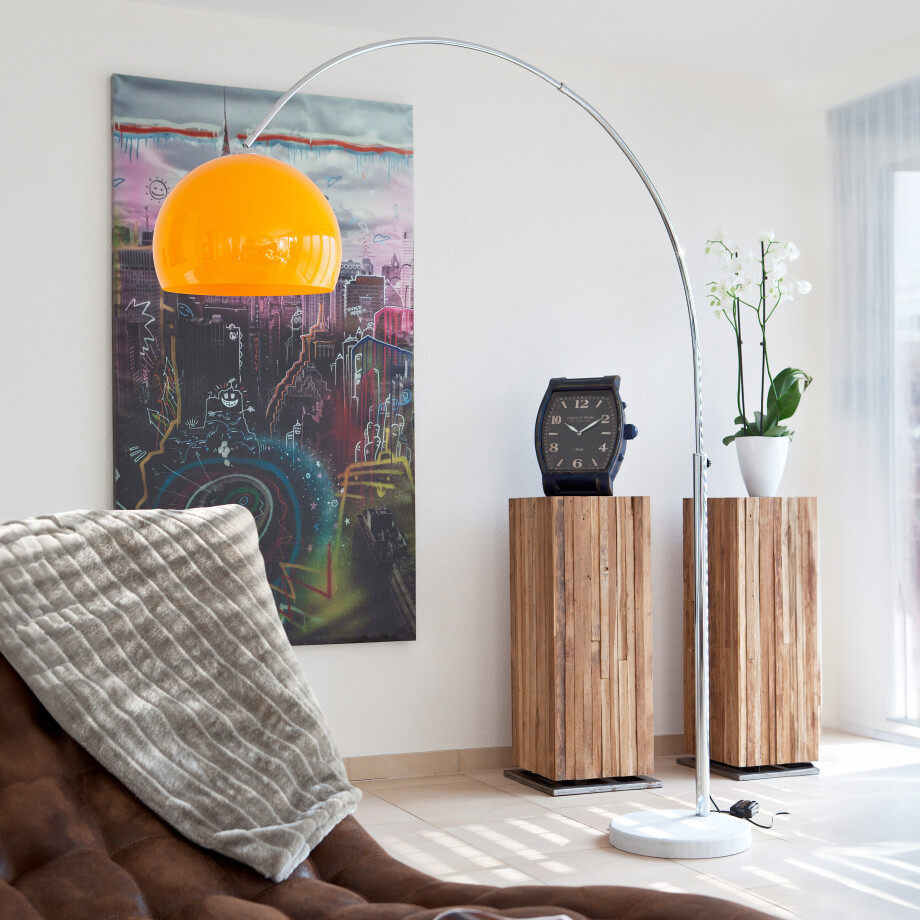 Artistiq Vloerlamp 'Duco' 208cm, kleur Oranje afbeelding 1
