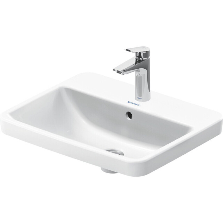 Duravit No.1 inbouwwastafel 55x43.5x17.5cm Hoogglans Wit 03555500272 Duravit No.1 inbouwwastafel 55x43.5x17.5cm Hoogglans Wit 03555500272 afbeelding 1
