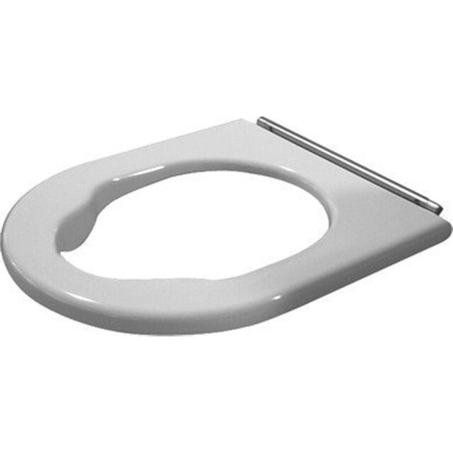 Duravit Starck 3 Vital WC-zitting 40.4x35x4.6cm compact Kunststof wit Glanzend 0062610000 Duravit Starck 3 Vital WC-zitting 40.4x35x4.6cm compact Kunststof wit Glanzend 0062610000 afbeelding 1