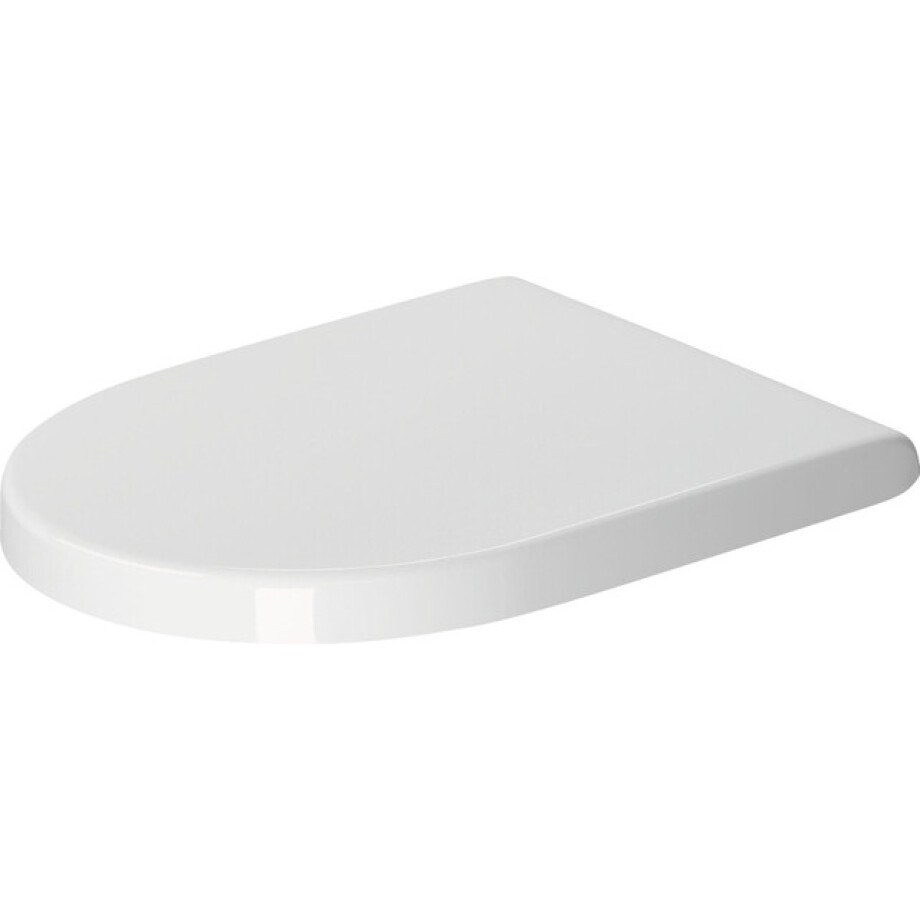 Duravit Starck 3 WC-zitting - 37x43.1x4.3cm - softclose & quickrelease - Kunststof - glans wit 0063890000 afbeelding 1