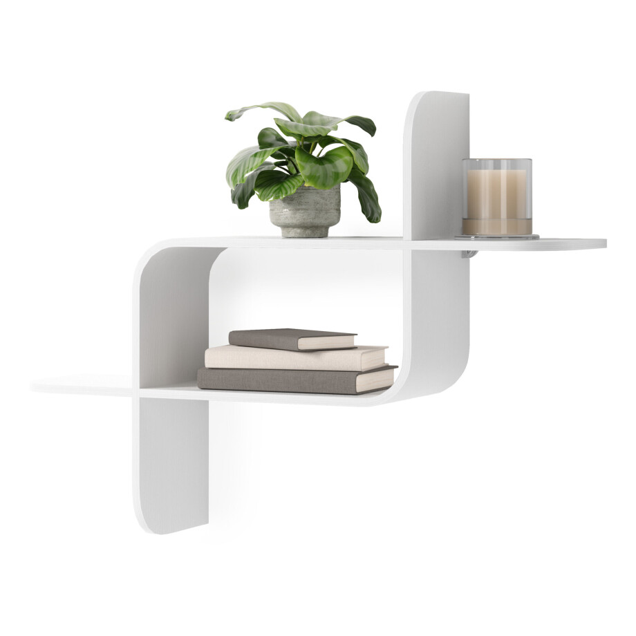 Umbra Wandplank 'Montage' 48 x 64cm, kleur Wit Umbra Wandplank 'Montage' 48 x 64cm, kleur Wit afbeelding 1