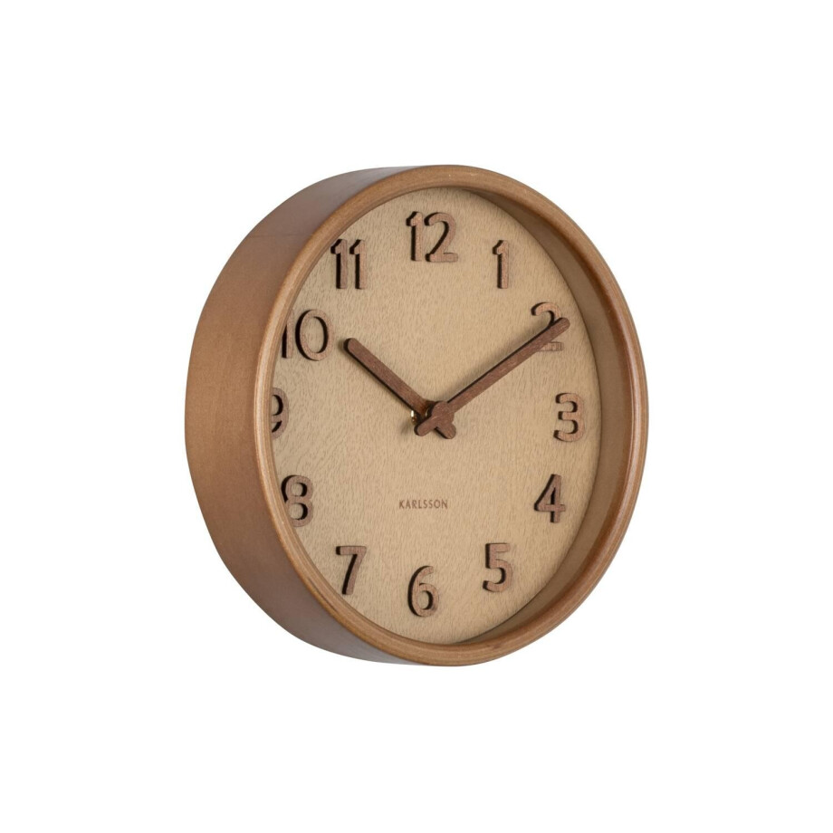 Wandklok Pure hout | KARLSSON afbeelding 1