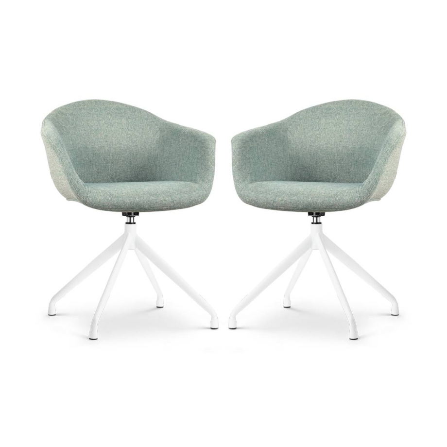Set van 2 eetkamerstoelen Nola-Otis draaibaar | Nolon Set van 2 eetkamerstoelen Nola-Otis draaibaar | Nolon afbeelding 1