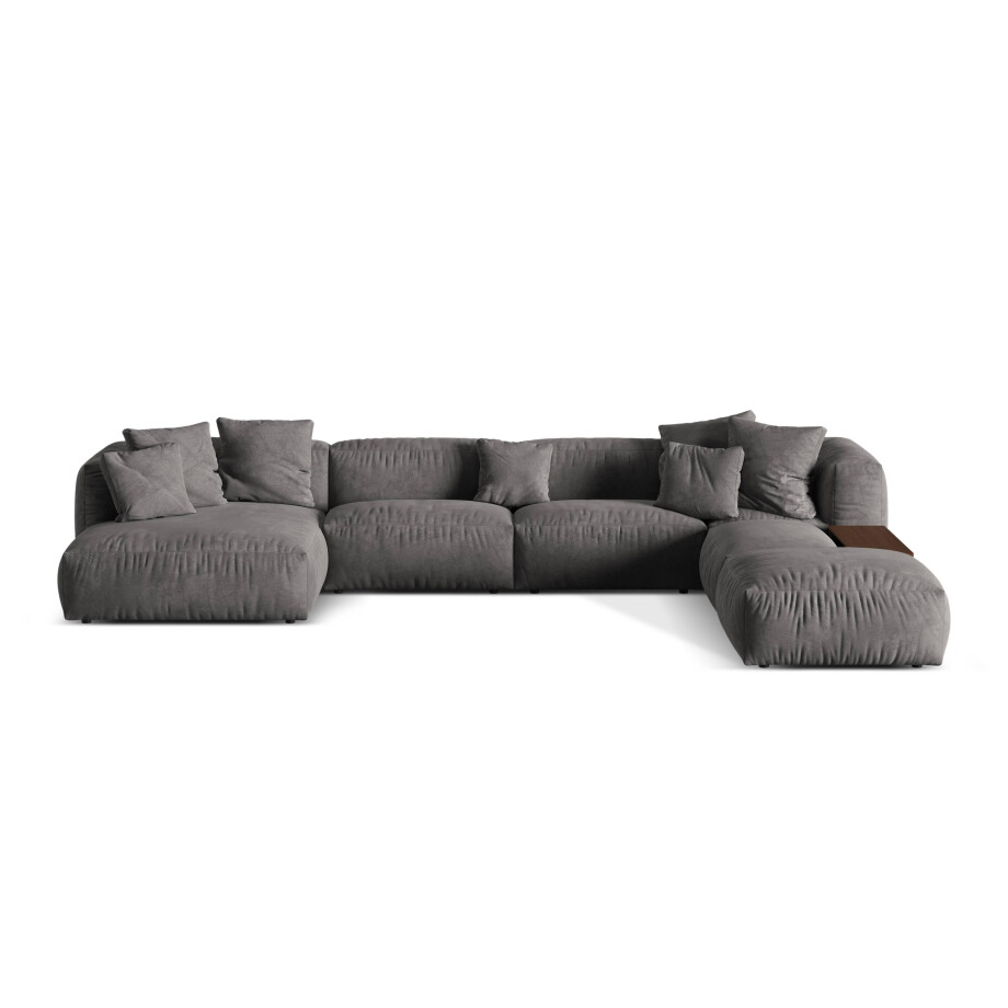 5-zits U-bank Martina rechts velvet | Micadoni afbeelding 1