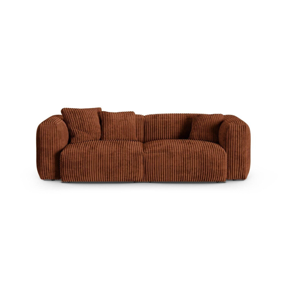 Modulaire 3-zitsbank Martina ribstof | Micadoni Home afbeelding 1