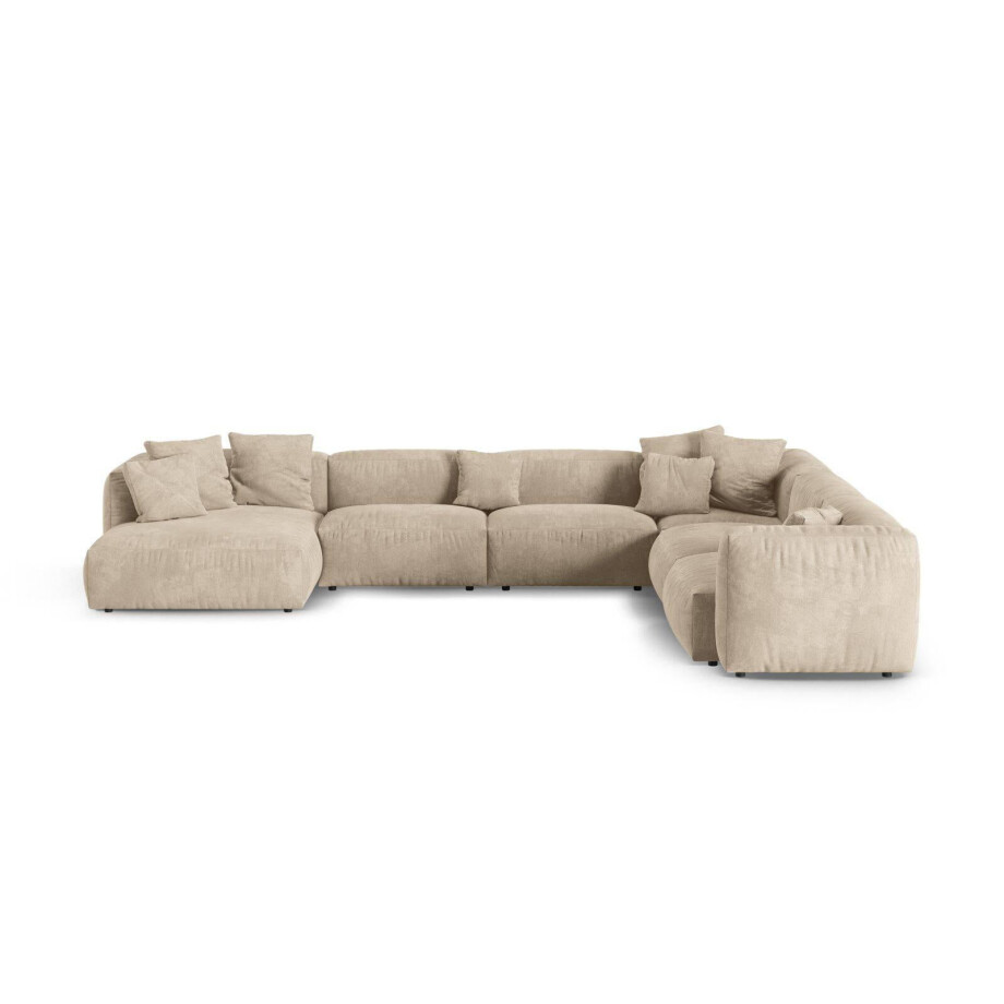 Modulaire hoekbank Martina rechts velvet | Micadoni Home Modulaire hoekbank Martina rechts velvet | Micadoni Home afbeelding 1