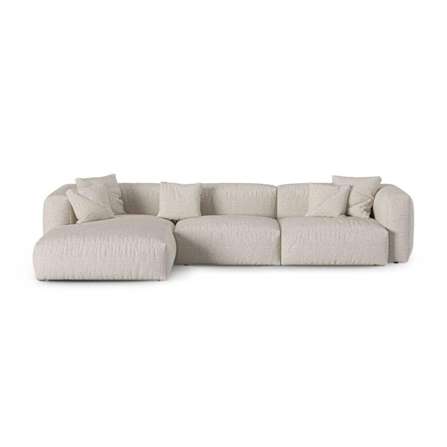 Modulaire hoekbank Martina links bouclé | Micadoni Home Modulaire hoekbank Martina links bouclé | Micadoni Home afbeelding 1