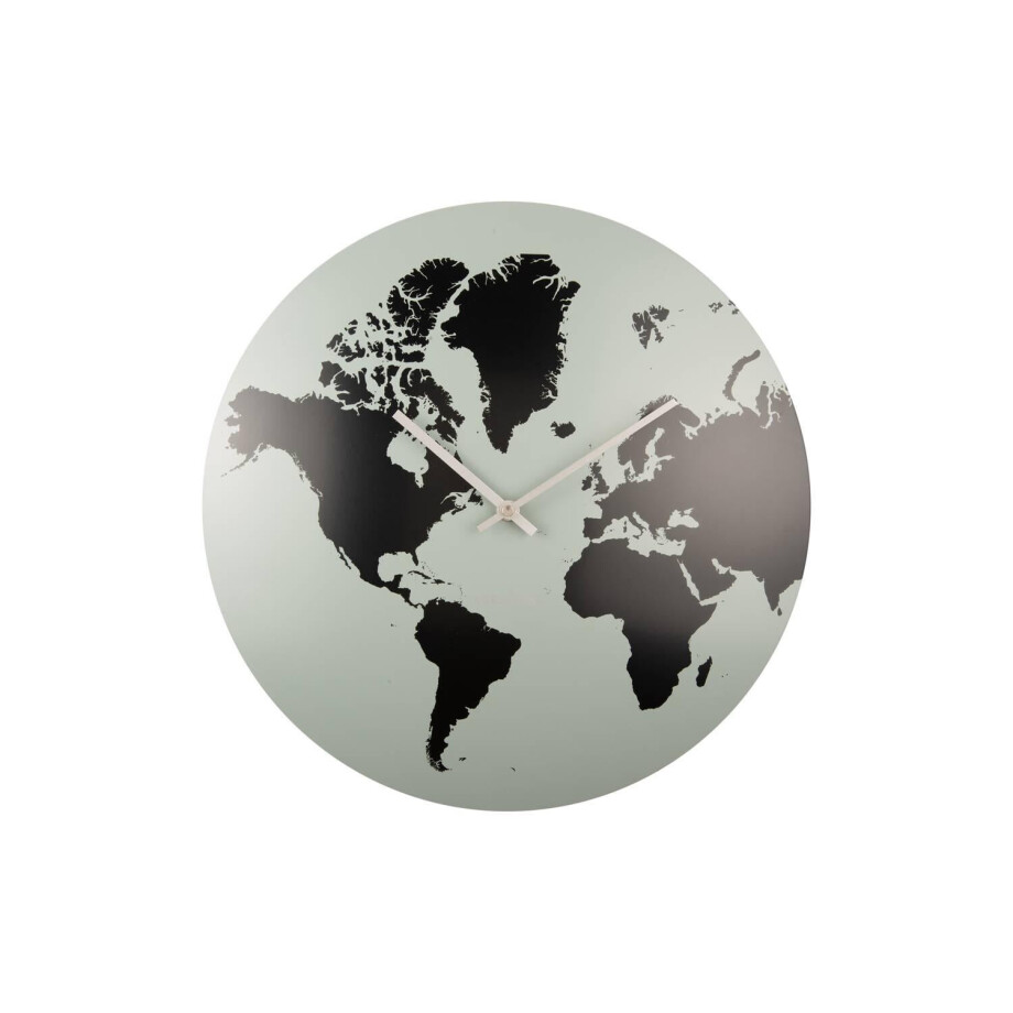 Wandklok World Map | KARLSSON afbeelding 1