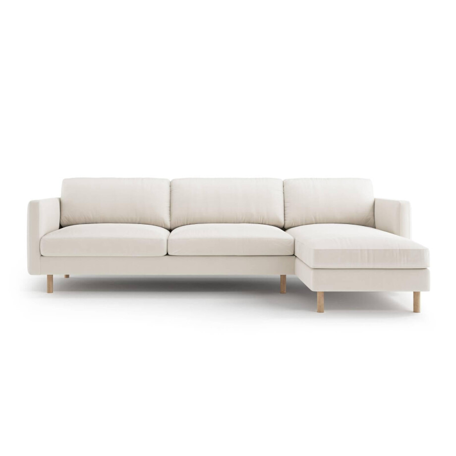 Hoekbank Eden rechts velvet | Micadoni Hoekbank Eden rechts velvet | Micadoni afbeelding 1