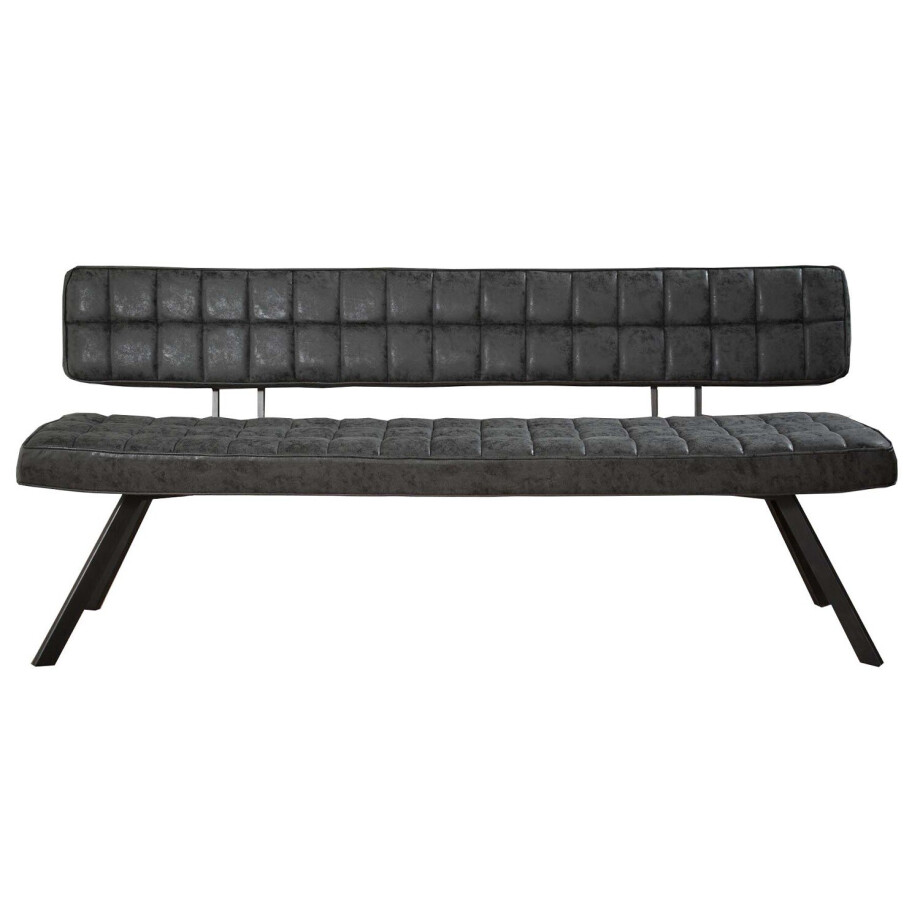 Eetkamerbank Chill 180 cm breed antraciet Eetkamerbank Chill 180 cm breed antraciet afbeelding 1