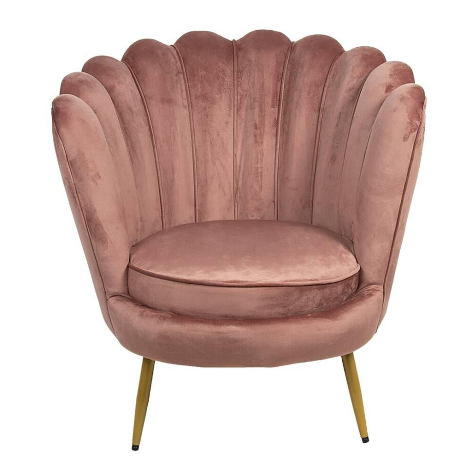 Eetkamerstoel Garvin velvet | Clayre & Eef afbeelding 1