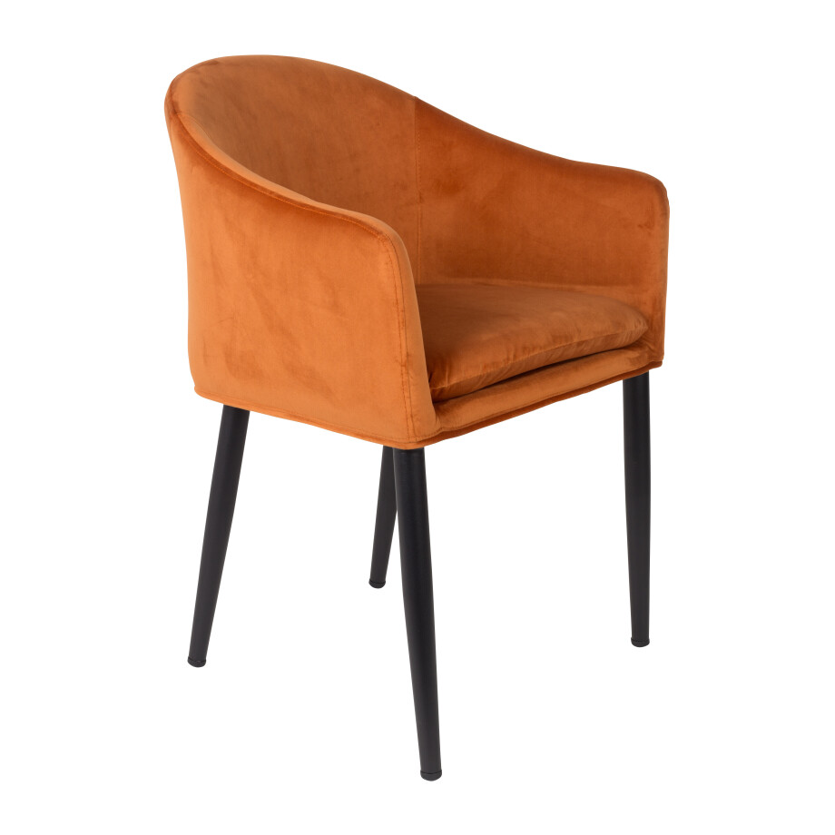 Eetkamerstoel 'Yuniesky', kleur Oranje Eetkamerstoel 'Yuniesky', kleur Oranje afbeelding 1