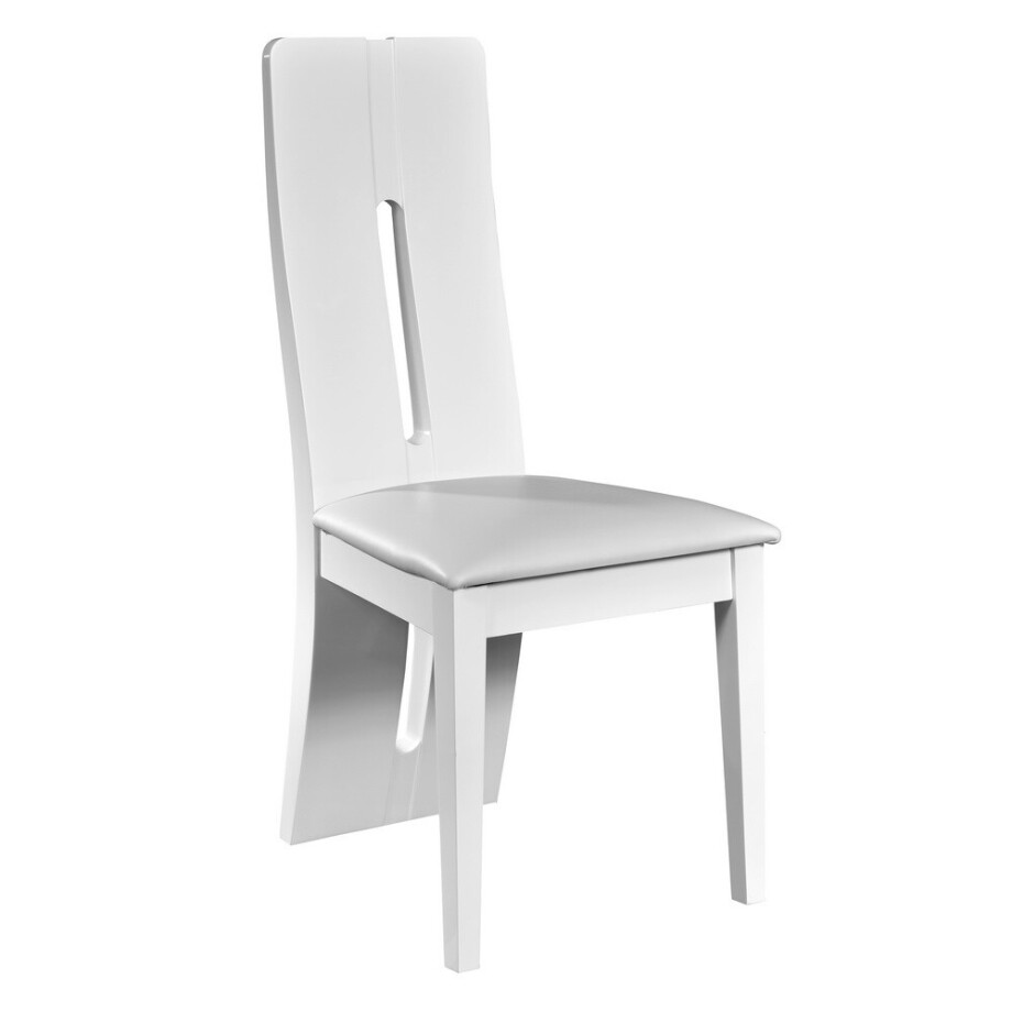 Eetkamerstoel Farah 102 cm hoog- Hoogglans Wit Eetkamerstoel Farah 102 cm hoog- Hoogglans Wit afbeelding 1