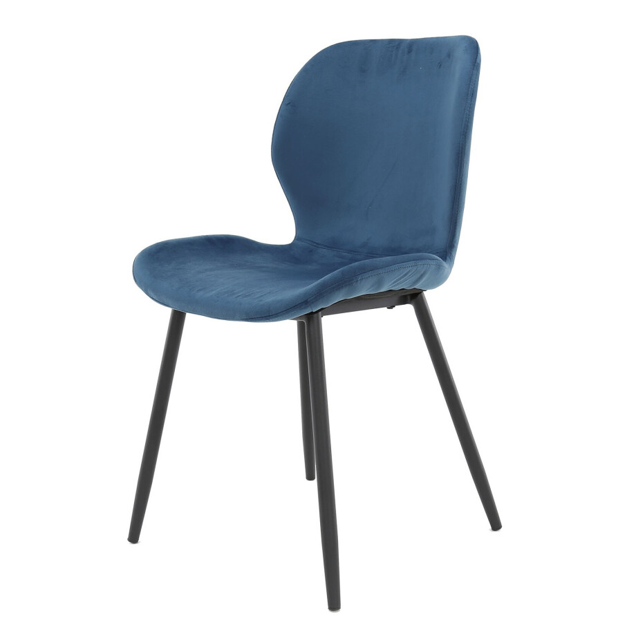 Eetkamerstoel Wilson blauw afbeelding 1