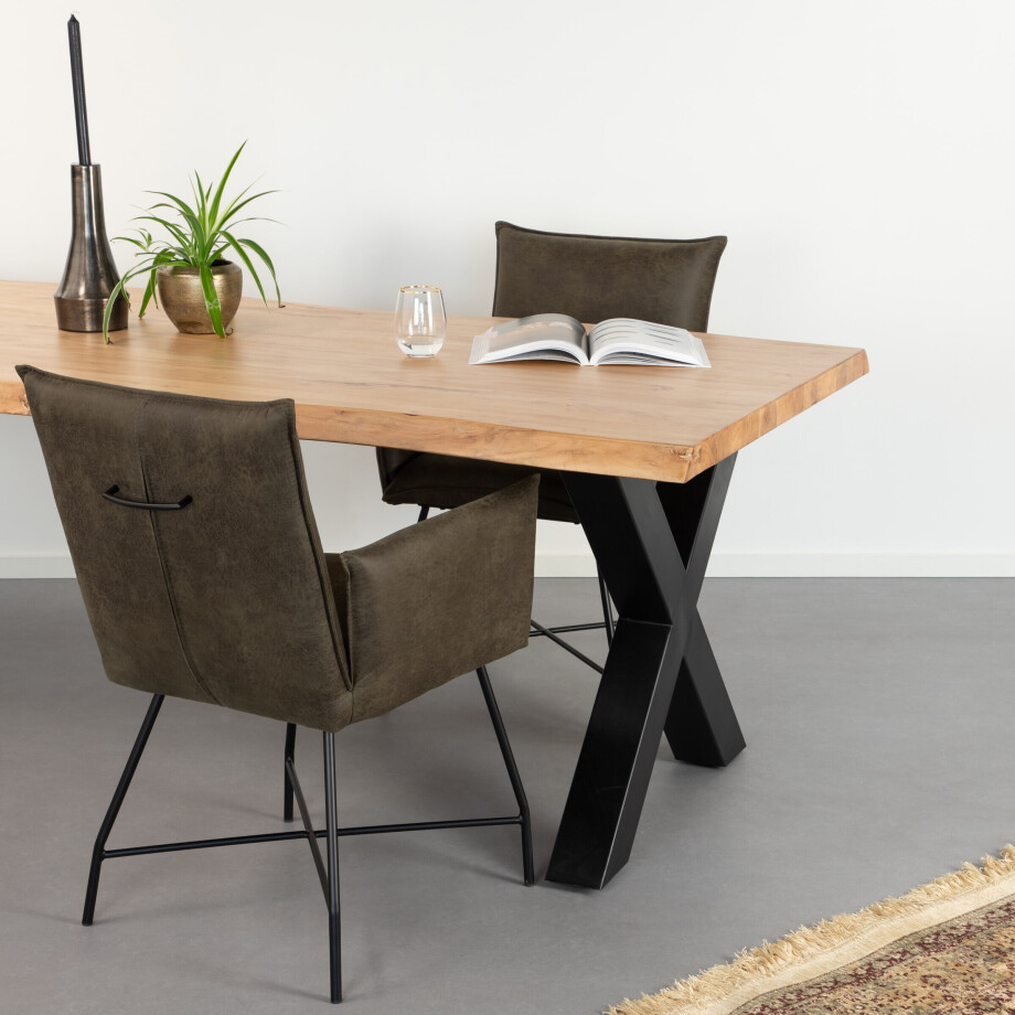 Sohome Boomstam Eettafel 'Rosalie' Acacia, 220 x 100cm afbeelding 