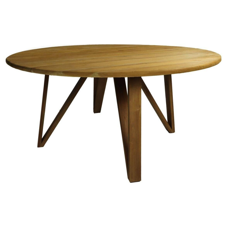 Eettafel Romy rond teak | HSM Collection afbeelding 1