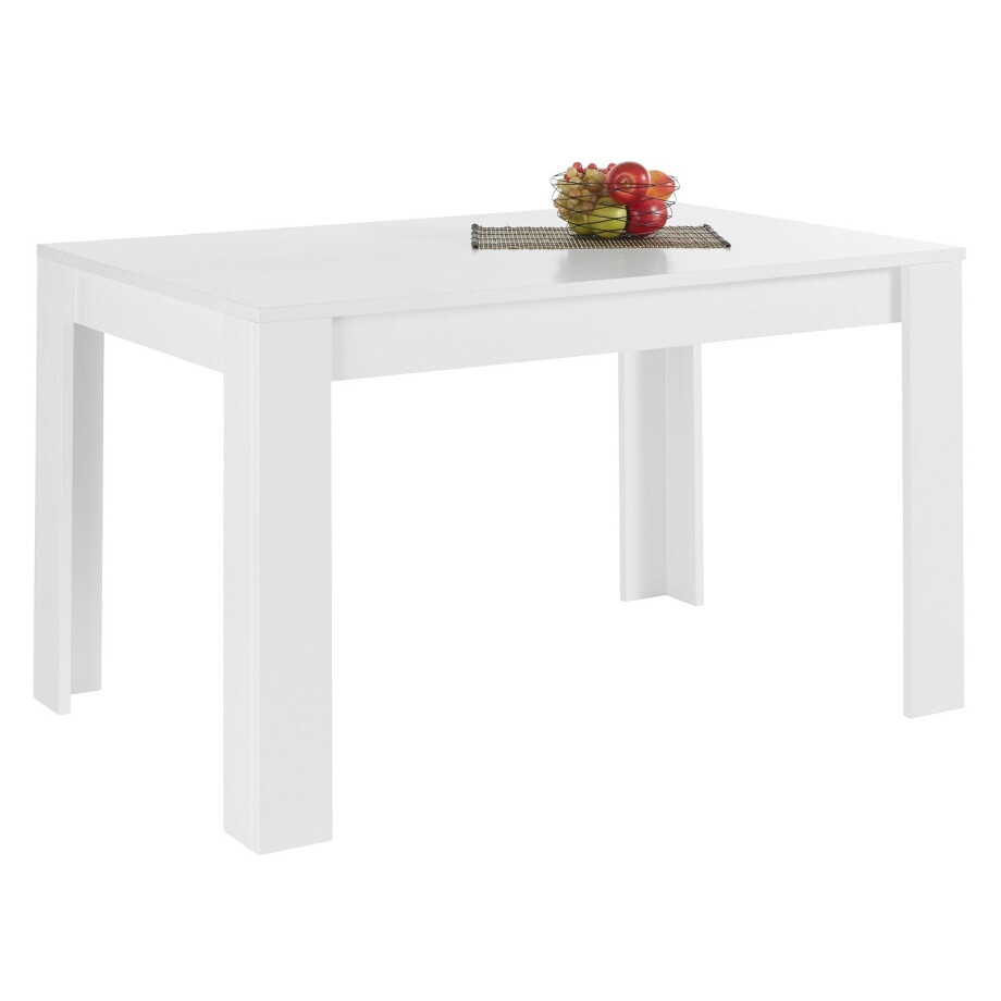 Eettafel Firenze 180 cm breed in mat wit afbeelding 1