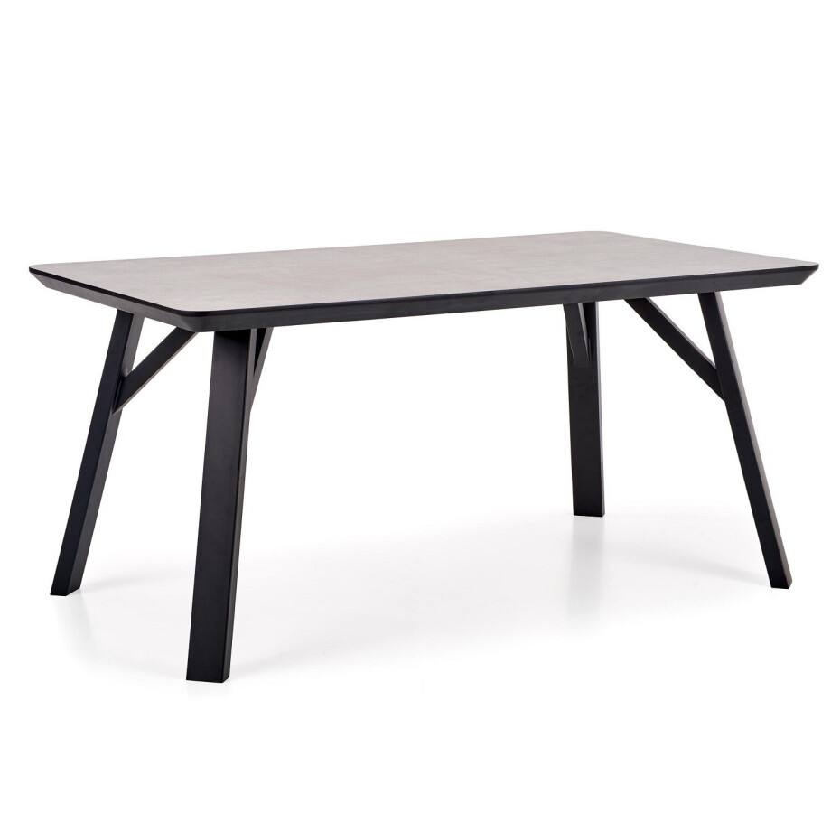 Eettafel Halifax 160 cm breed in grijs beton Eettafel Halifax 160 cm breed in grijs beton afbeelding 1