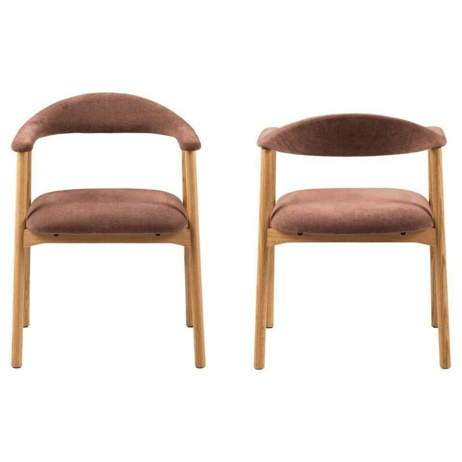 Set van 2 eetkamerstoelen Ella Met Arm | HSM Collection afbeelding 1
