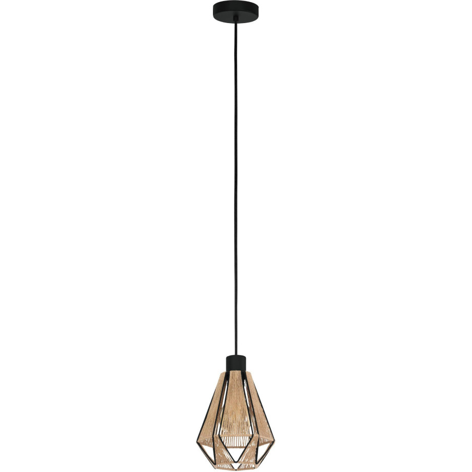 EGLO Hanglamp ADWICKLE Hanglamp in zwart van staal - excl. E27 - 1X40W (1 stuk) afbeelding 1