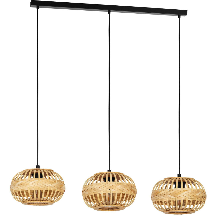 EGLO Hanglamp AMSFIELD 1 Hanglamp in zwart van staal - excl. E27 - 40W (1 stuk) afbeelding 1