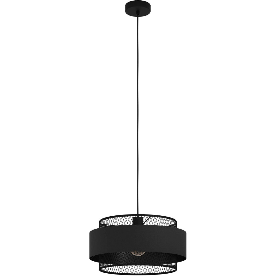 EGLO Hanglamp BAZELY Hanglamp in zwart van staal - excl. E27 - 40W - hanglamp (1 stuk) afbeelding 1