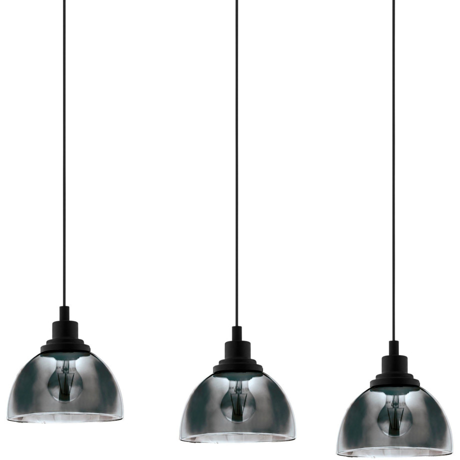 EGLO Hanglamp BELESER zwart / l90,5 x h110 x b20,5 cm / van staal - hanglamp afbeelding 1