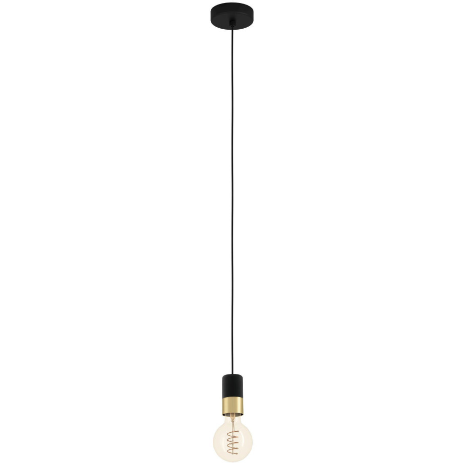 EGLO Hanglamp CALARI Hanglamp in zwart van staal - excl. E27 - 40W (1 stuk) afbeelding 1