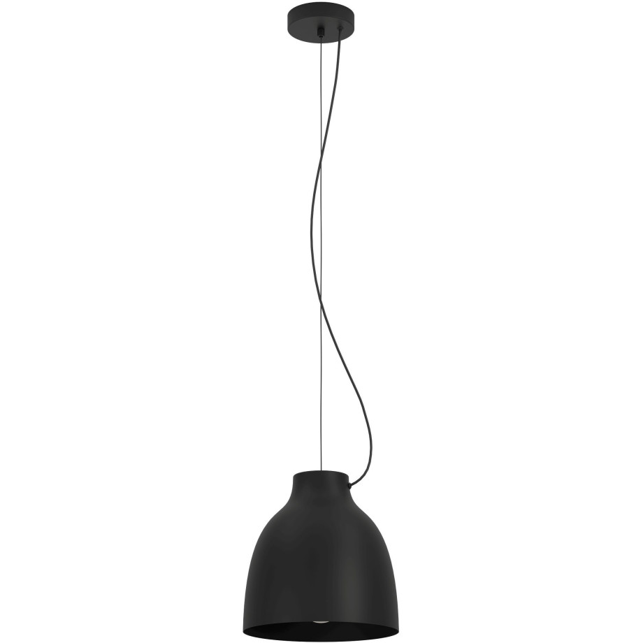 EGLO Hanglamp CAMASCA Hanglamp in zwart van staal - excl. E27 - 40W (1 stuk) afbeelding 1