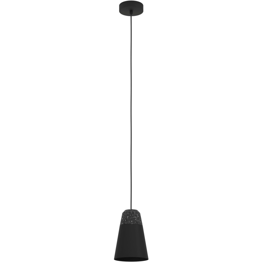 EGLO Hanglamp CANTERRAS Hanglamp in zwart van staal - excl. E27 - 40W (1 stuk) afbeelding 1