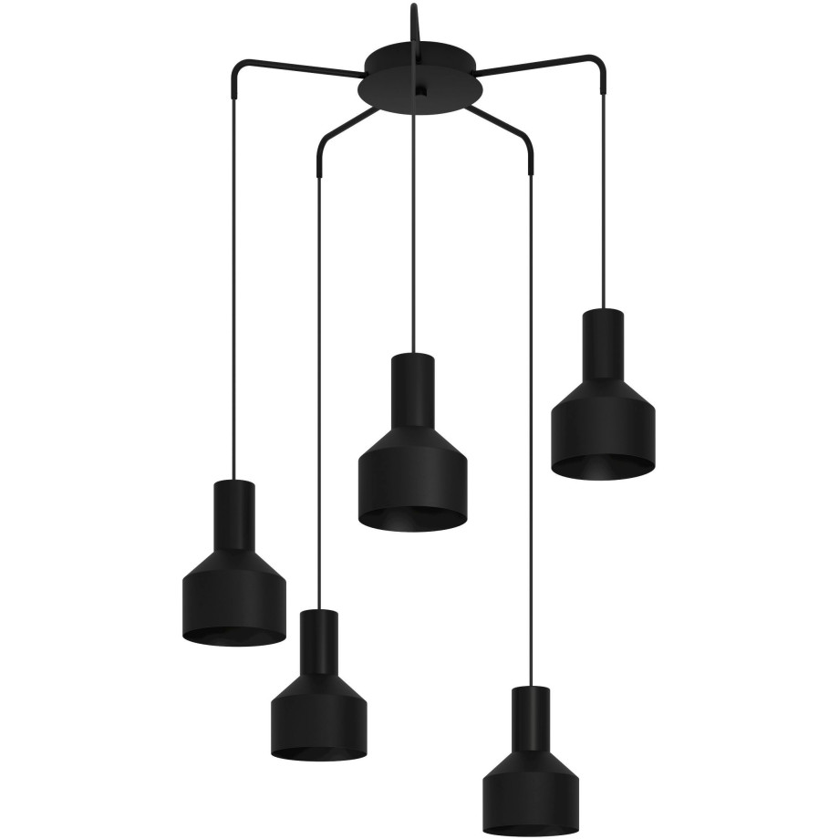 EGLO Hanglamp CASIBARE Hanglamp in zwart van staal - excl. E27 - 40W (1 stuk) afbeelding 1