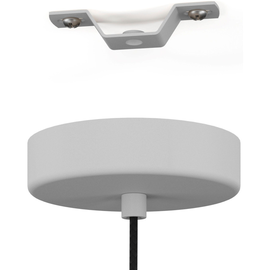 EGLO Hanglamp CONTRISA Hanglamp in grijs van staal - excl. E27 - 40W (1 stuk) afbeelding 1