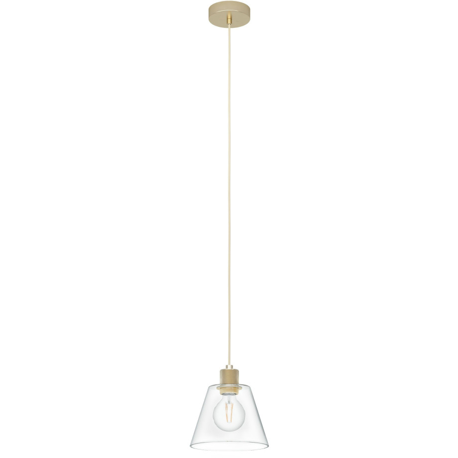 EGLO Hanglamp COPLEY Hanglamp in goudkleurig van staal, alu - excl. E27 - 1X40W (1 stuk) afbeelding 1