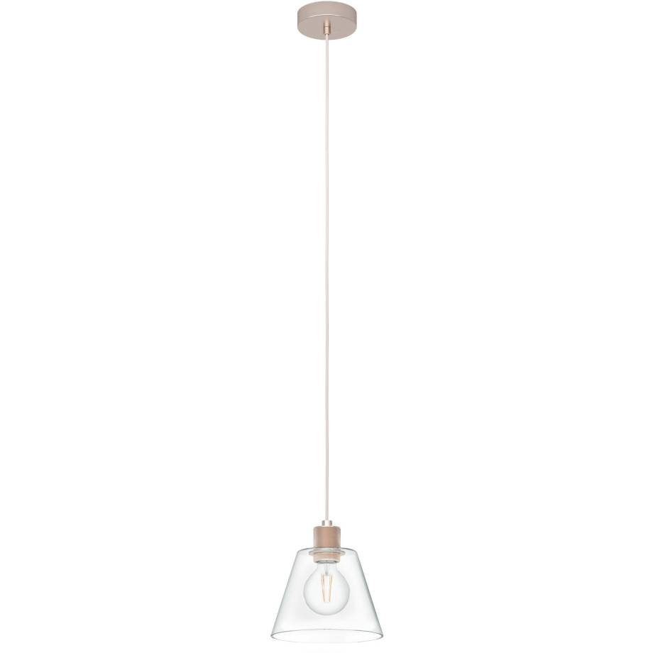 EGLO Hanglamp COPLEY Hanglamp in roségoudkleurig van staal, alu - excl. E27 - 40W (1 stuk) afbeelding 1