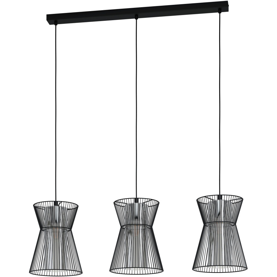 EGLO Hanglamp MASETA Hanglamp in zwart van staal - excl. E27 - 40W (1 stuk) afbeelding 1