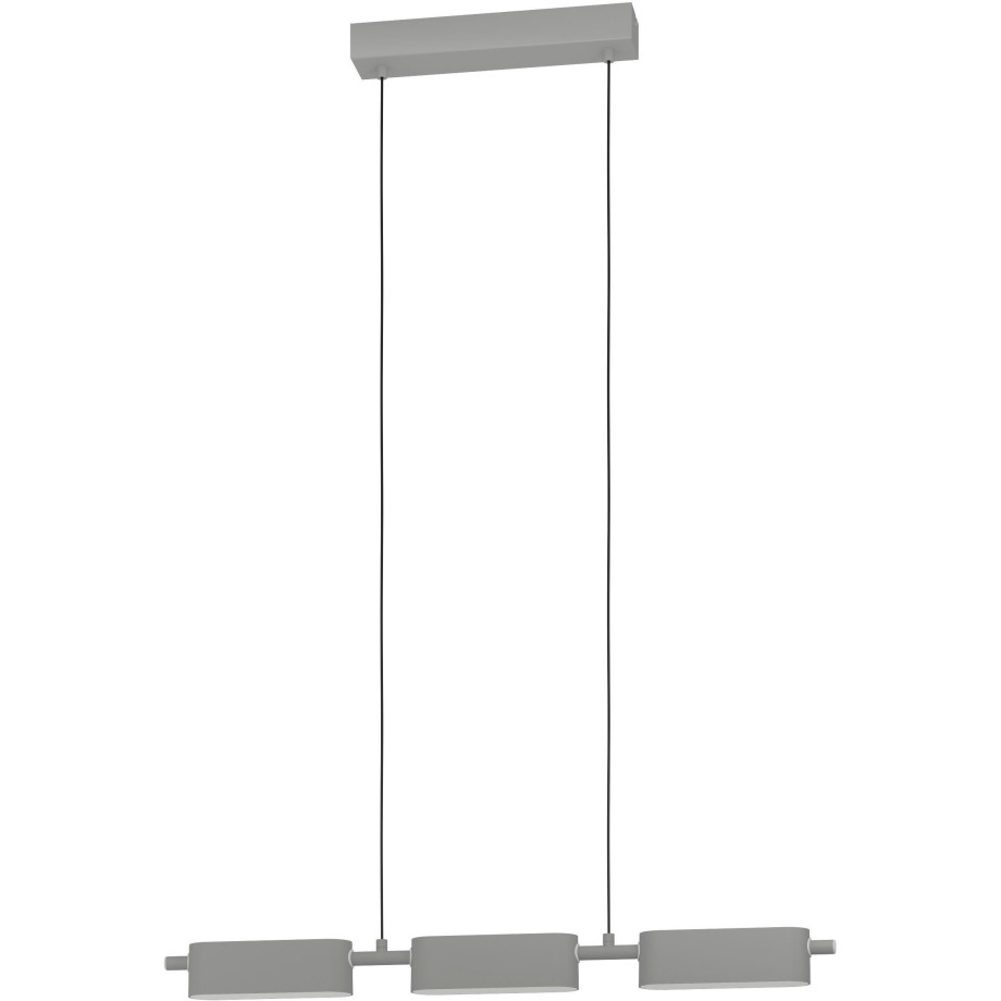 EGLO Hanglamp ROVIRA Hanglamp in zilver van alu, staal - 6,7W - warmwit (1 stuk) afbeelding 1