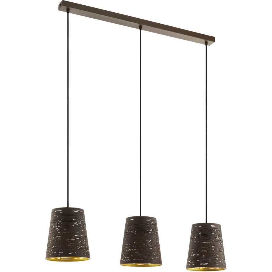 EGLO Hanglamp SEGEZIA Hanglamp in bruin van staal - excl. E27 - 40W (1 stuk) afbeelding 1