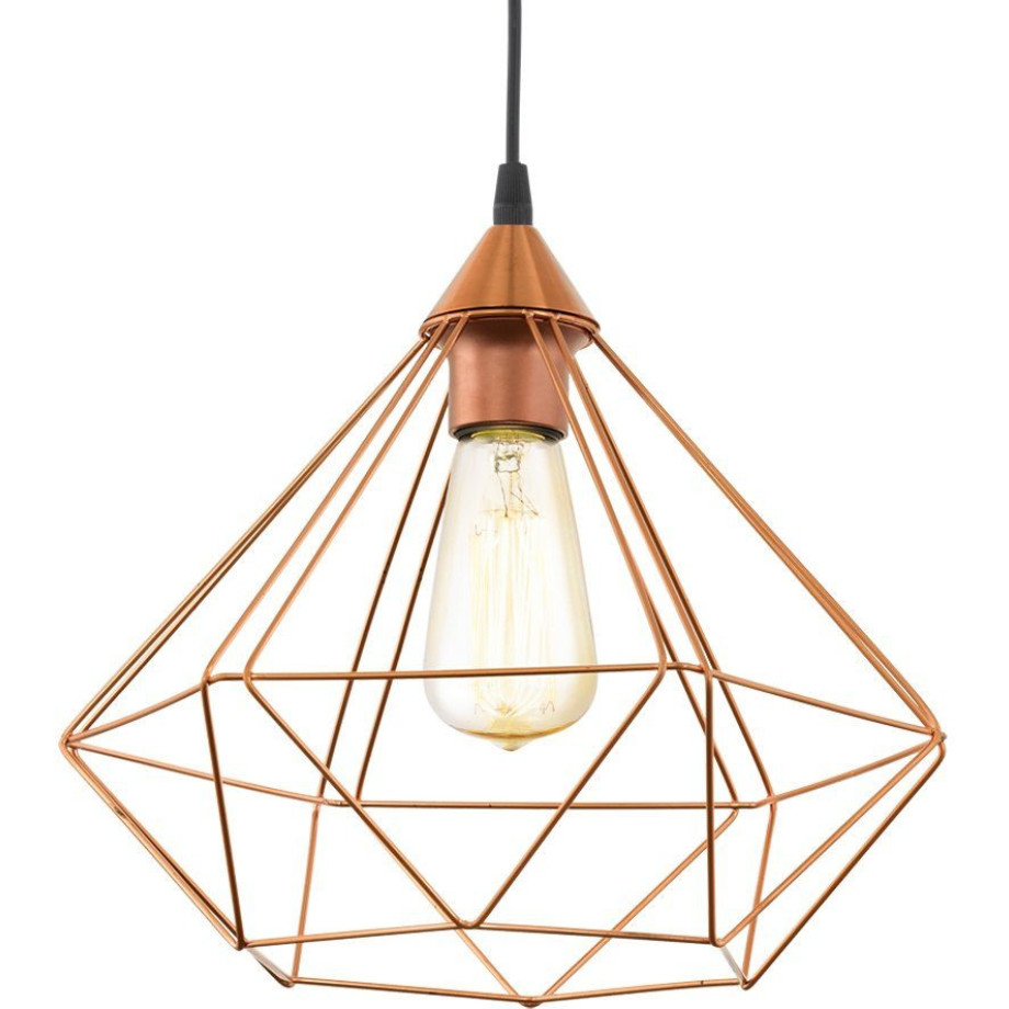 EGLO Hanglamp TARBES Vintage hanglamp, retro-look, staal, kunststof, E27, Ø32,5 cm afbeelding 1