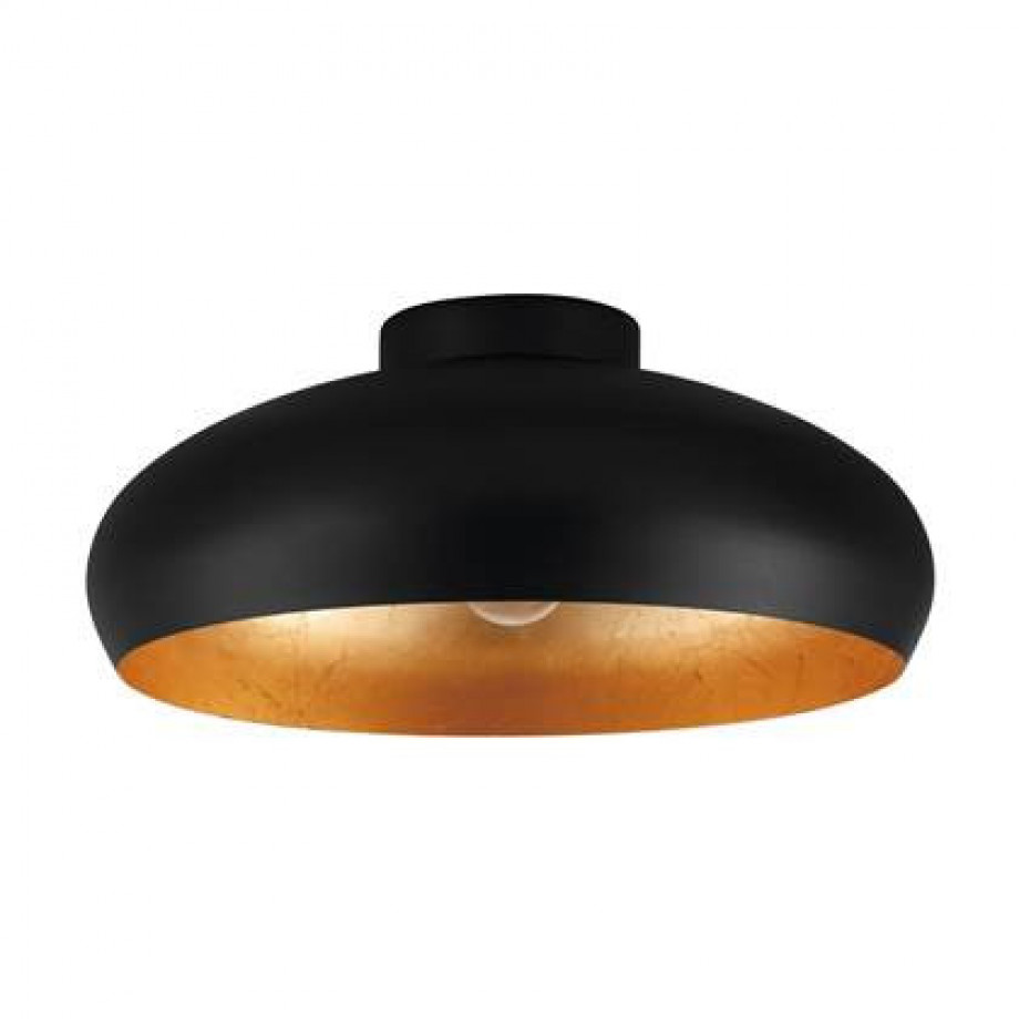 EGLO Mogano Plafondlamp Ø 40 cm - Zwart/Goud afbeelding 1
