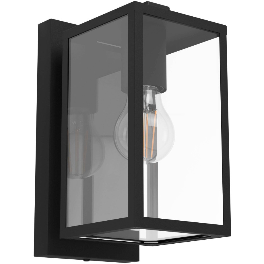 EGLO Plafondlamp BUDRONE Plafondlamp in zwart van staal - excl. E27 - 40W (1 stuk) afbeelding 1