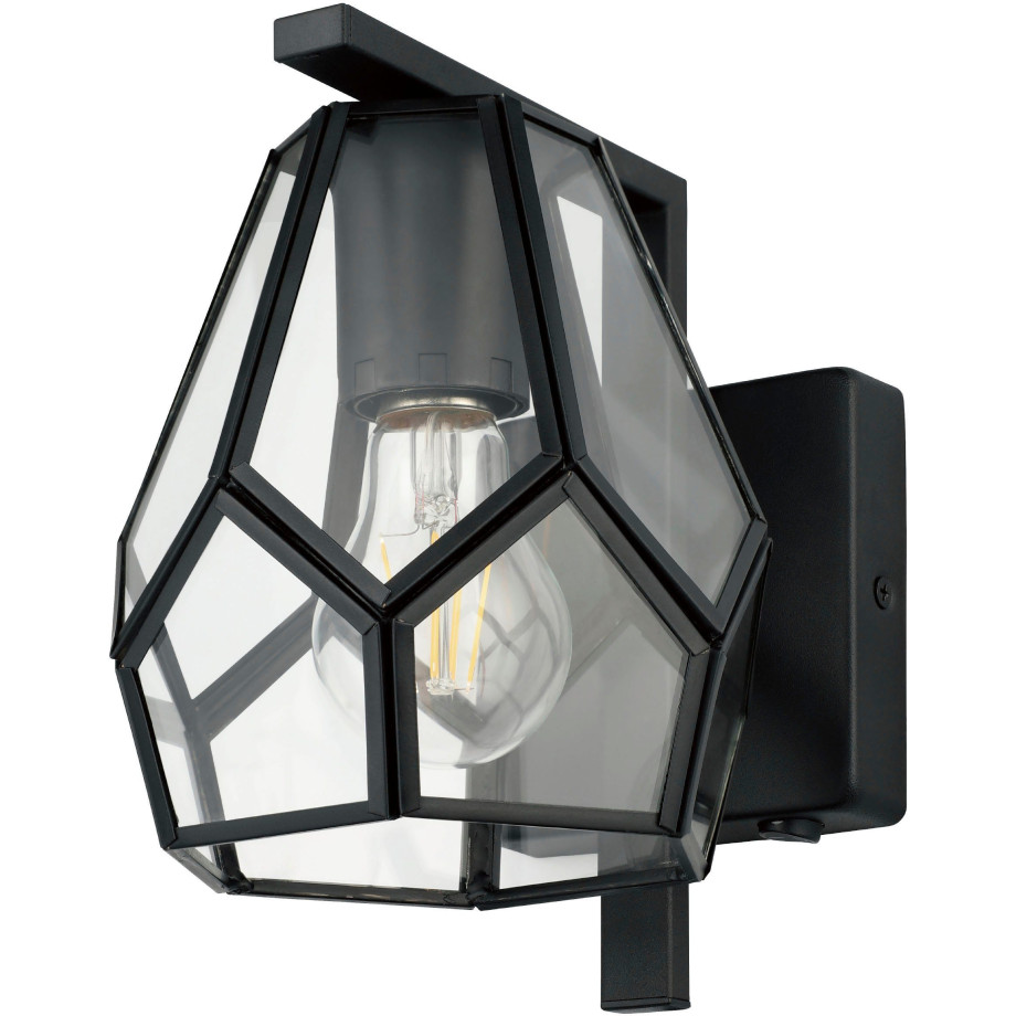 EGLO Plafondlamp MARDYKE Plafondlamp in zwart van staal - excl. E27 - 40W (1 stuk) afbeelding 1