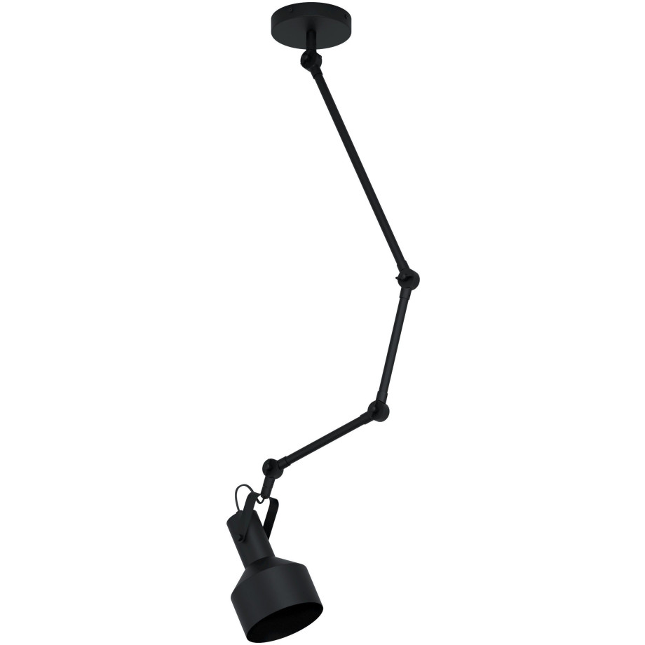 EGLO Plafondlamp TAKELEY Plafondlamp in zwart van staal - excl. E27 - 28W (1 stuk) afbeelding 1