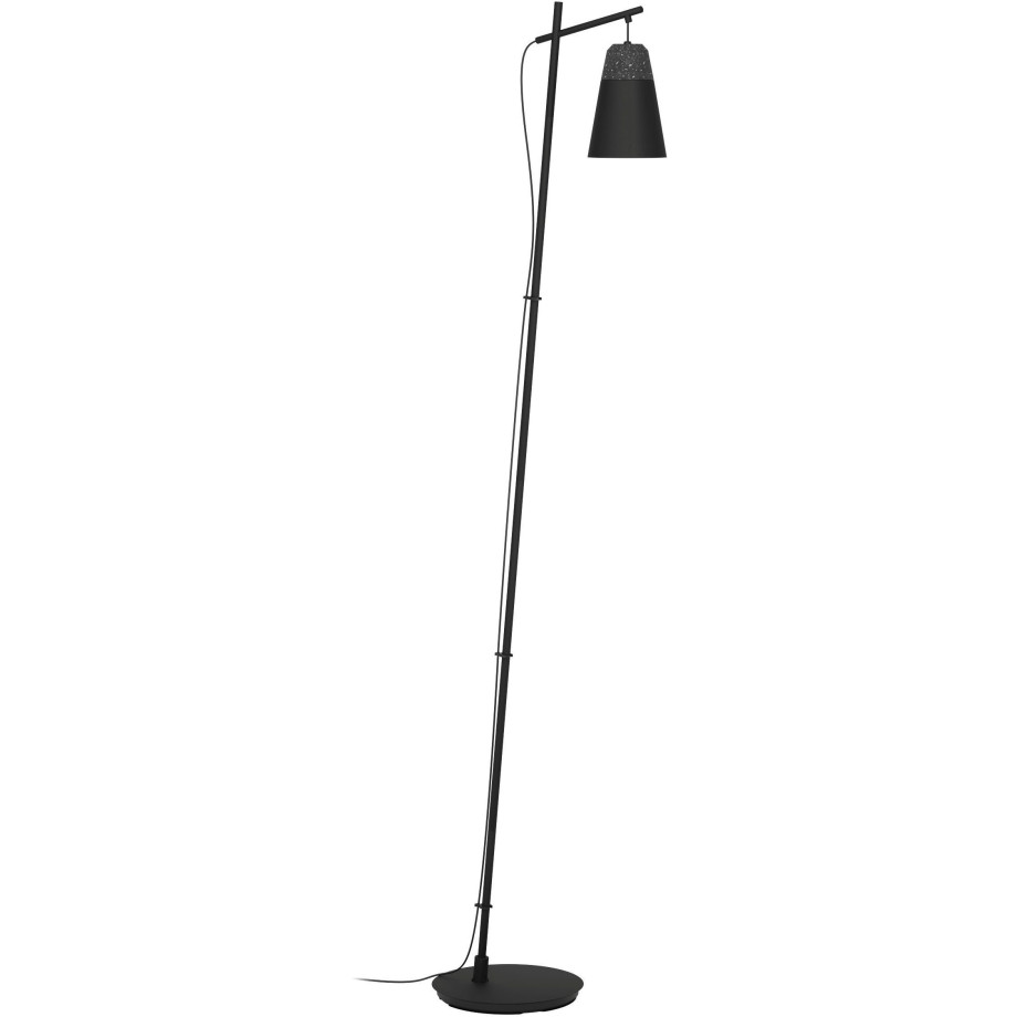 EGLO Staande lamp CANTERRAS Vloerlamp in zwart van staal - excl. E27 - 1X40W (1 stuk) afbeelding 1