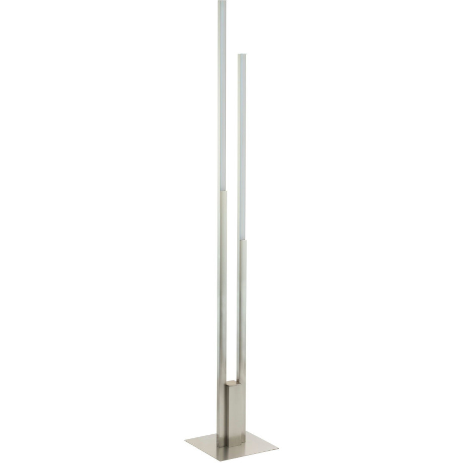 EGLO Staande lamp FRAIOLI-Z Vloerlamp in nikkel van alu - 2X17W - warmwit - koudwit (1 stuk) afbeelding 1