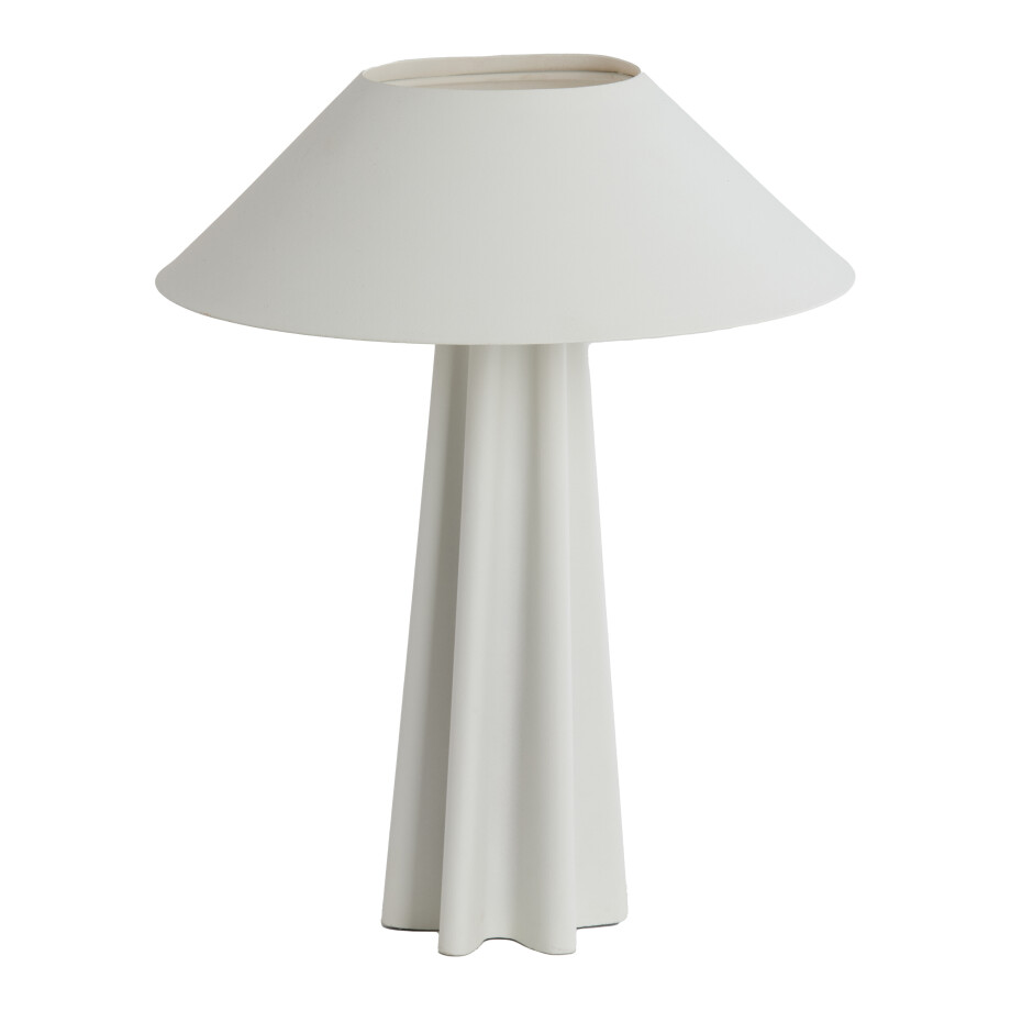 Light & Living Tafellamp 'Cukai' 49cm, kleur Mat Wit Light & Living Tafellamp 'Cukai' 49cm, kleur Mat Wit afbeelding 1