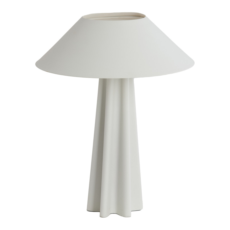 Light & Living Tafellamp 'Cukai' 49cm, kleur Mat Wit afbeelding 1