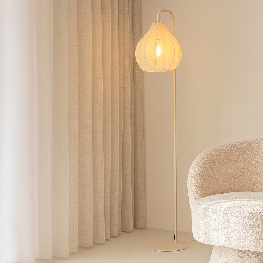 Light & Living Vloerlamp 'Elati' 156cm hoog, kleur Zand afbeelding 1